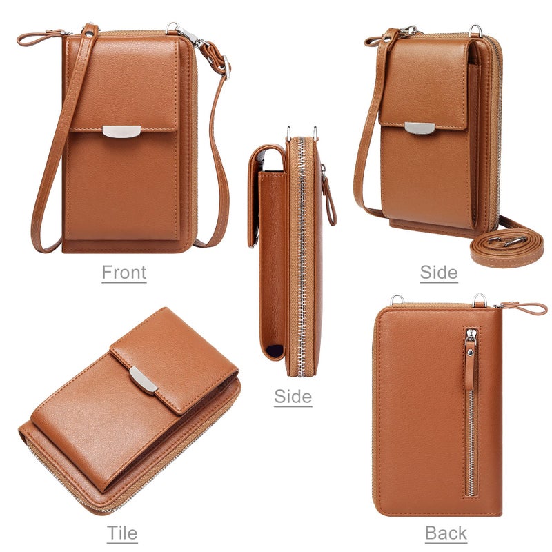 KUKOO Small Crossbody Bag Cell Phone Purse Wallet with Credit Card Slots for Women - Image 5